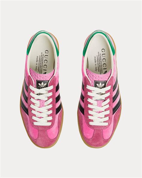 pink gucci gazelles|pink Gucci sambas.